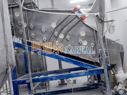 1200*3600mm फूड ग्रेड स्टेनलेस स्टील हाई फ्रीक्वेंसी वाइब्रेटिंग स्क्रीन सफेद दानेदार चीनी के लिए