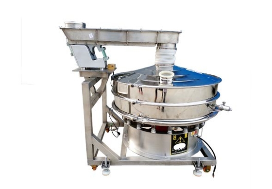 खाद्य ग्रेड Vibro स्क्रीन मशीन सभी में एक स्वचालित खिला और स्क्रीनिंग