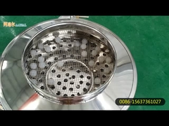 बड़ी क्षमता की शक्तिशाली रोटरी वाइब्रेटिंग स्क्रीन फाइन निकेल मिश्र धातु पाउडर की स्क्रीनिंग के लिए